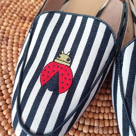 Talbots Striped Ladybug Mules - Picture 3 of 6
